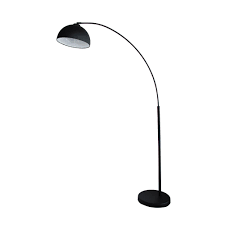The arc floor lamp sheds warm light to entertain you and your visitors. Dome Arc 1 Light Floor Lamp Black Sl91201bk