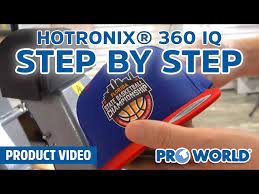 Step By Step Heat Printing With The Hotronix 360 Iq Hat Press Youtube