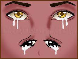 Drawing crying anime eye and tears is not all that complicated as tears can run down in a variety of patters. How To Draw Crying Eyes Step By Step Drawing Guide By Dawn Dragoart Com