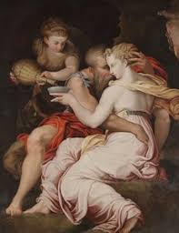 Lot y sus hijas, c.1630 | Simon Vouet | Impresión de arte