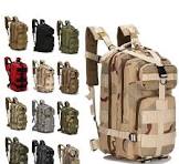 Tas ransel olahraga 3P 25l kamuflase, tas ransel Logo kustom hitam, tas  taktis luar ruangan