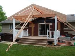 Flash the corner first, if applicable. Should I Put Roof Over Deck Porches Decks Forum Gardenweb Mobile Home Porch Building A Deck Home Porch
