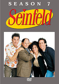 Jerry and elaine stop at a bakery to get a cake, but they forget to take a number and lose the chocolate pastry and the one they get has a hair on it. Seinfeld Season 7 Wikipedia
