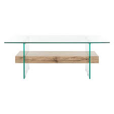 Shop for coffee or end tables with warm, rich woods. Kayley Glass Coffee Table Natural Safavieh Target