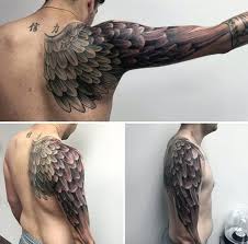 A wings tattoo on the back is especially popular imagery, although a praying guardian angel tattoo can be just as amazing on a big canvas like the chest, back, shoulder or arm. Top 101 Best Wing Tattoo Ideas 2021 Inspiration Guide