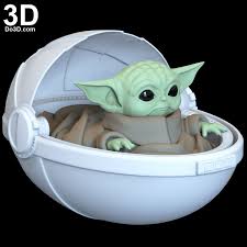 3d Printable Model Baby Yoda In A Ride Egg Basket From Mandalorian Print File Format Stl Type Toy Star Wars Prints 3d Printable Models Star Wars Yoda