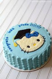 I Heart Baking Hello Kitty Graduation Cake Hello Kitty Cake Graduation Cakes Kindergarten Graduation Cake