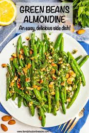Easy Green Beans Almondine Recipe Green Beans Almondine Green Beans Green Bean Recipes