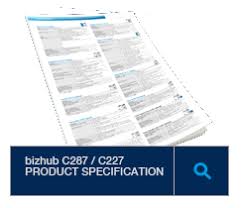 Find everything from driver to manuals of all of our bizhub or accurio products. Bizhub C287 C227 Multi Function Printer Konica Minolta