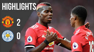 Fred plays ball straight to iheanacho for leicester opener; Manchester United 2 0 Leicester 17 18 Premier League Highlights Manchester United Youtube