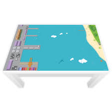 Spielfolie Fur Lack Tisch Gross Hafen Insel Mobel Nicht Inklusive Masse 118 X 78 Cm Ikea Lack Tisch Spielteppich Folie