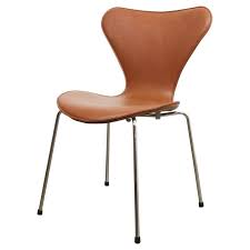 Arne Jacobsen Dining Chair Model 3107 Cognac Leather In 2020 Danish Modern Lounge Chair Danish Dining Chairs Dining Room Chairs Modern