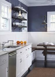 Pin By Heather Looper On Dream Home Beadboard Kitchen Navy Kitchen Walls Blue Kitchen Designs