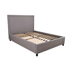 French touch is a family owned business with a real focus on sustainable french provincial furniture from a french owned manufacturer who recognises quality with style and offers free delivery nz wide. Shop Madeline Upholstered Studded Square Bed Frame Queen King Online Wholesales Direct