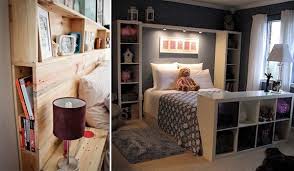 You'll need two ikea expedit 5 x 1 shelving units in black brown and four ikea expedit draw units in gloss grey. 17 Headboard Storage Ideas For Your Bedroom Amazing Diy Interior Home Design