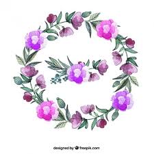 Download Purple Floral Wreath For Free Flower Art Floral Wreath Watercolor Flowers