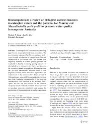 pdf biomanipulation a review of biological control