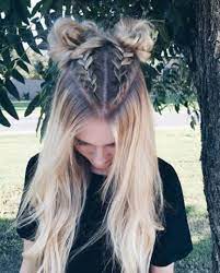 Trend Watch Mohawk Braid Into Top Knot Half Up Hairstyles Hair Styles Boxer Braids Hairstyles Long Hair Styles