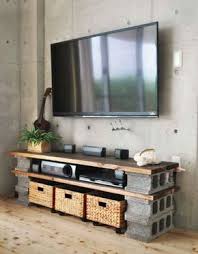 Betonblocke Fur Tolle Diy Mobel Diy Tv Mobel Wohnen Minimalistische Wohnzimmer
