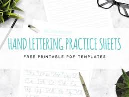 How To Get Started With Hand Lettering Free Printable Worksheets Medialoot Tips for easy reading russian handwriting cursive.