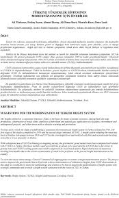 Turkiye Yukseklik Sisteminin Modernizasyonu Icin Oneriler Pdf Free Download