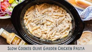 Olive garden's newest entree, chicken & shrimp carbonara, was inspired during the chefs' recent trip to the italian region of rome. Slow Cooker Olive Garden Chicken Pasta The Magical Slow Cooker