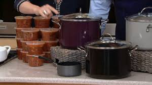 Save your chicken and meat scraps and whip this big boy out once a month to make a supply of stock (your cooking will thank you). Cooksessentials 10 Qt Porcelain Enamel Stock Pot W Handles On Qvc Youtube