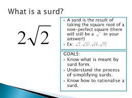 Operations With Surds As Maths Ppt Download