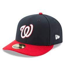 Men S New Era Navy Red Washington Nationals Alternate Authentic Collection On Field Low Profile 59fifty Fitted Hat Fitted Hats Washington Nationals New Era