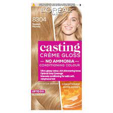 I am thrilled there's no toxic smelling ingredients, such as ammonia. L Oreal Paris Casting Creme Gloss Semi Permanent Hair Dye Sweet Honey Blonde 8304 Sainsbury S