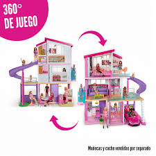 Tres pisos, ocho habitaciones que incluyen un. Barbie Dreamhouse Casa De Los Suenos Toy Box