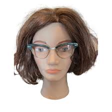 Vintage Steel Gray Frame Reading Glasses Cat Eye Frame