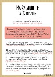 Recette Ratatouille Au Companion En 2020 Compagnion Recette Recette Companion Moulinex Recette Cuisine Companion