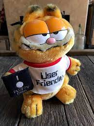 Garfield Stuffed Animal 1981 Garfield Dakin Stuffed Animal Vintage User Friendly Floppy Disk Garfield Stuffed Big Stuffed Animal Garfield Garfield And Odie