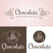 Create unique logo online in few steps. Chocolate Logo Template Pink Beige And Brown Colors Editable Royalty Free Cliparts Vectors And Stock Illustration Image 73307536