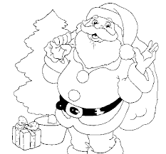 Papa Noel Para Colorear Imprimir