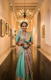 You can hardly go wrong with a pink wedding saree. Contemporary Ways To Style Your Kanjeevaram Saree Wedmegood