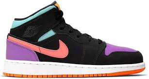 Jordan 1 Mid Multi Color Gs In 2020 Hype Shoes Sneakers Fashion Jordan 1 Mid