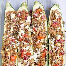 Maybe you would like to learn more about one of these? Vegetarian Stuffed Zucchini Boats Jessica Levinson Ms Rdn Cdn