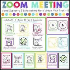 Zoom Meeting Rules Prek 5 Expectations For Virtual Visits Distance Learning In 2020 Classroom Meetings Classroom Rules Digital Learning Classroom