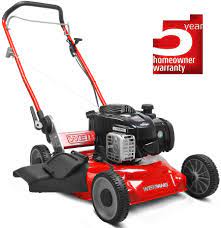 Dual lever height adjuster with 6 different height settings. Weibang Virtue 46sm Petrol Mulching Lawn Mower With Side Discharge