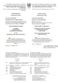 Disciplinare concorso-Wettbewerbsaulobung