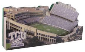 Whether you're looking for regular season tcu tickets for less or want to follow the horned frogs in the ncaa basketball tournament, there are affordable event. Tcu Horned Frogs Amon G Carter Stadium Replica 9 Swit Sports