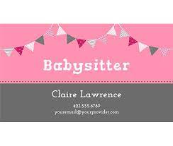 Distribute the fliers or business cards to family, friends, neighbors, local schools, and libraries. Download This Babysitter Business Card Template And Other Free Printables Fro Free Printable Business Cards Free Business Card Templates Business Card Template