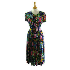 Free for commercial use no attribution required high quality images. 90s Floral Print Dress 1990s Floral Dress Blue 17 Vintage Clothing