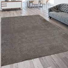 Kurzflor teppich wohnzimmerteppich weich gewebt einfarbig beige grau rosa taupe. Kurzflor Teppich Waschbar Einfarbig Taupe Teppichcenter24