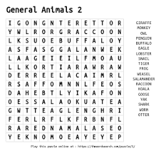 A word search puzzle based on nouns used to refer to baby animals. Farm Animals Word Search