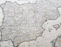 Maybe you would like to learn more about one of these? 1696 Alexis Jaillot Large Antique Map Of Spain Portugal Balearic Is Classical Images