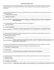 Design detectives identifying experimental variables and procedures 8th. Experimental Design Practice Worksheet Pdf Experimental Design Practice Part 1 Suppose That Each Of The Following Research Scenarios Led To The Design Course Hero