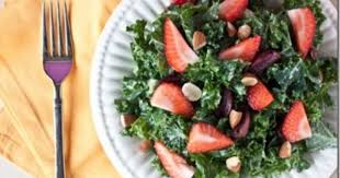 Recipeas Strawberry Salad Salad Side Dishes Strawberry Kale Salad
